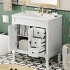 Dexmalle 30-Inch Modern Bathroom Vanity with U-Shaped Adjustable Shelf - 3 of 4