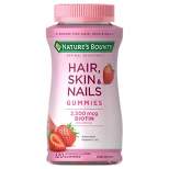 Nature's Bounty Hair, Skin & Nails Gummies with Biotin - Strawberry - 120ct