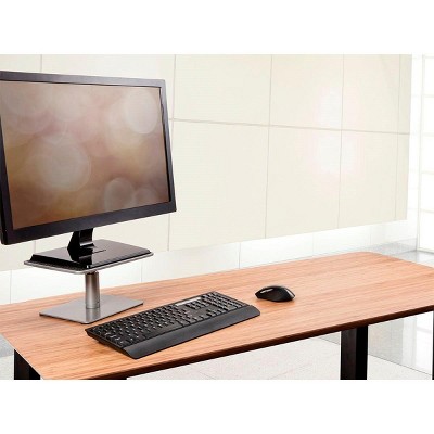 Adjustable Silver Monitor Riser Stand with Non-Slip Surface