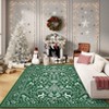 Orieon Washable Christmas Rug 48x72 in Non Slip Soft Carpet Holiday Tree Snowflake Area Rug for Living Room Bedroom Kitchen - 4 of 4