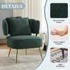 HOMEFUN Modern Boucle Accent Chair Upholstered Tufted Armchair with Metal Frame - 4 of 4