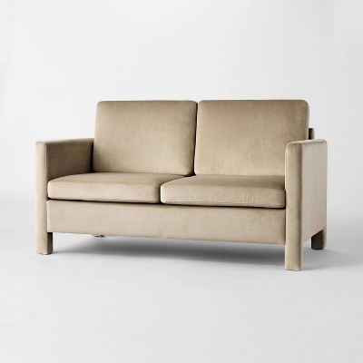 Bellfield Fully Upholstered Loveseat Tan - Threshold™ designed with Studio McGee