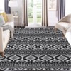 TROPOW Area Rug Low Pile Boho Vintage Area Rug Machine Washable Rug Non Slip Non Shedding Foldable Carpet for Living Room Bedroom Home Office - 2 of 4
