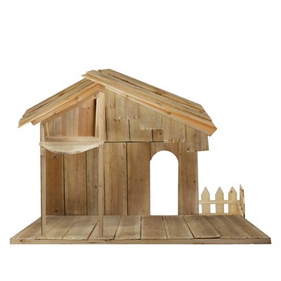 Northlight Christmas Nativity Wood Stable - 51"