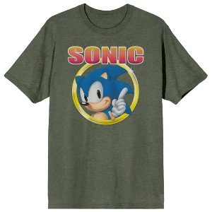 Sonic the Hedgehog Classic Character and Title Men's Graphic Tee - 1 of 3
