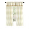 Kate Aurora Modern Country Farmhouse 3 Piece Buffalo Check Plaid Window Curtains & Valance Set - 2 of 4
