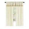 Kate Aurora Modern Country Farmhouse 3 Piece Buffalo Check Plaid Window Curtains & Valance Set - image 2 of 4