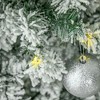 HOMCOM 9ft Pre-Lit Snow-Flocked Slim Douglas Fir Artificial Christmas Tree with Realistic Branches, 550 LED Lights and 988 Tips - 3 of 4