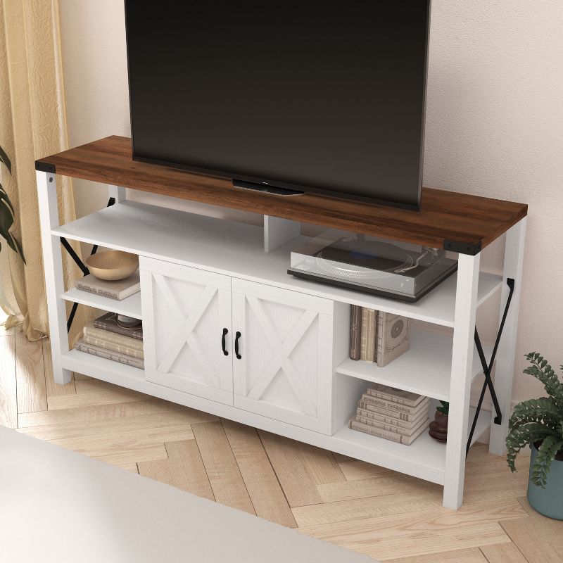 Merrick Lane Media Console with Open and Closed Storage, 6 of 13