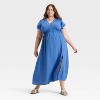 Women's Flutter Short Sleeve Maxi A-Line Dress - A New Day™ - 3 of 3