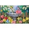 Briarwood Lane Spring Doormat 30x18 Indoor Outdoor Birdbath in Bloom For Spring Doormat - 3 of 4