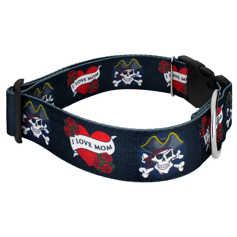 Country Brook Petz 1 1/2 Inch Deluxe I Love Mom Dog Collar, 4 of 6