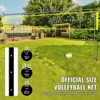 VEVOR Outdoor Portable Volleyball Net System, Adjustable Height Steel Poles, Professional Volleyball Set with PVC Volleyball, Pump, Carrying Bag - 3 of 4
