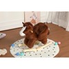 Gulches Brown Fabric 25x12x23 Inch Kids Horse Rocking Toy with Lullaby Hand Puppets Safety Belt CPC Certified - 4 of 4