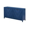 NicBex  Modern Sideboard,Kitchen Storage Cabinets with Different Pattern Design for Kitchen and Dining Room,Black/Blue - 2 of 4