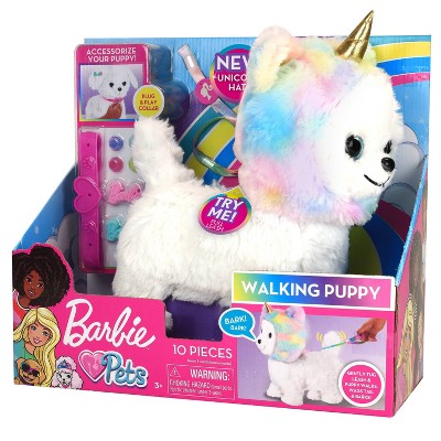 target barbie walking puppy