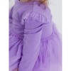 RuffleButts Baby Girls Flutter Tulle Long Sleeve Twirl Romper - 3 of 4
