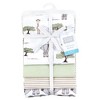 Hudson Baby Cotton Flannel Receiving Blankets 4-Pack, Wild Safari Adventures , One Size - 2 of 4