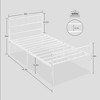 Whizmax Metal Twin Size Bed Frame with Headboard and Footboard for Girls and Boys, Platform Bed Frame with Iron-Art Sweet Heart, No Box Spring Needed - 4 of 4