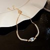 Gold-Tone Evil Eye Adjustable Bracelet with Cubic Zirconia, Protective Symbol Jewelry for Women, Daily & Gifting Occasions - 3 of 4
