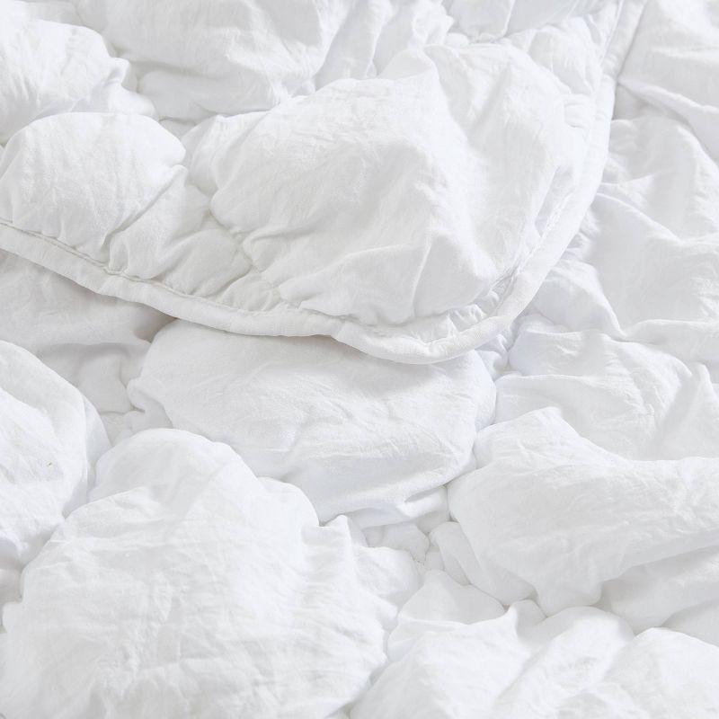 Laura Ashley Susanna Microfiber Quilt Bedding Set White, 3 of 11