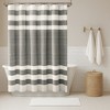 Harbor Stripe Yarn Dyed Cotton Blend Shower Curtain - 4 of 4