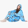 Tirrinia Women Printed Oversized Fleece Wearable Blanket Hoodie Sweatshirt Soft Cozy Gift Wife Woman - 3 of 4