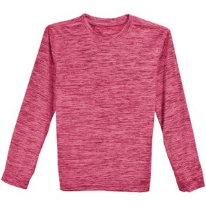 Banana Boat UPF 50+ Youth 4-Way Stretch Long Sleeve Tee Shirt | Space Dyed - 1 of 2
