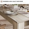 63" Dining Table,Dining Tables for 4-6,Farmhouse Large Kitchen Dining Table,for Small Space,Wood Dinner Table for Apartment,Kitchen - 4 of 4
