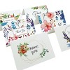 Wrapables Blank Thank You Cards with Envelopes & Seals for Weddings, Bridal Showers, Baby Showers (Set of 4), Blissful Bloom - 4 of 4