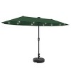 Ainfox 13ft Outdoor Patio Umbrella with Solar Lights and Round Umbrella Base - 3 of 4