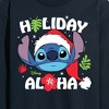 Men's - Lilo and Stitch - Holiday Aloha Long Sleeve Graphic T-Shirt - 2 of 4