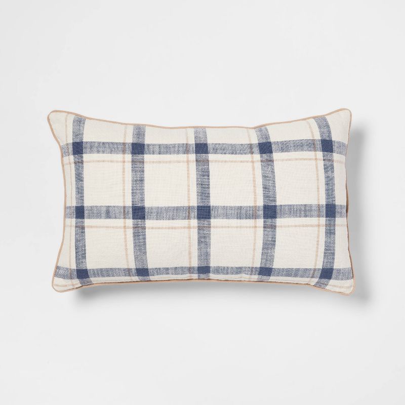 Woven Striped with Plaid Reverse Throw Pillow - Threshold™, 5 of 12