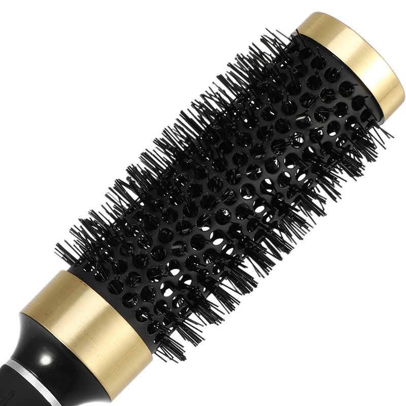 Unique Bargains Nano Thermal Ceramic Round Hair Brush Black 1.38" 1 Pc, 5 of 8