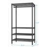 VIPEK V1S 4 Tiers Wire Garment Rack Heavy Duty Clothes Rack Freestanding Closet, Max Load 500LBS - 3 of 4