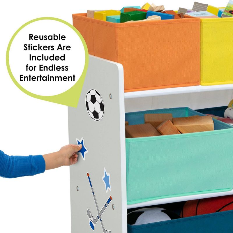 Delta Children Deluxe Multi-Bin Toy Organizer with Storage Bins - Greenguard Gold Certified , 4 of 15
