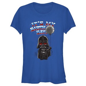 Junior's Star Wars Darth Vader It's My Birthday T-Shirt - 1 of 4