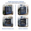 Modern Glass Door Sideboard Buffet Cabinet with Drawer, Accent Display Cabinet with Adjustable Shelf for Living Room, Dining Room - Koiai - 3 of 4