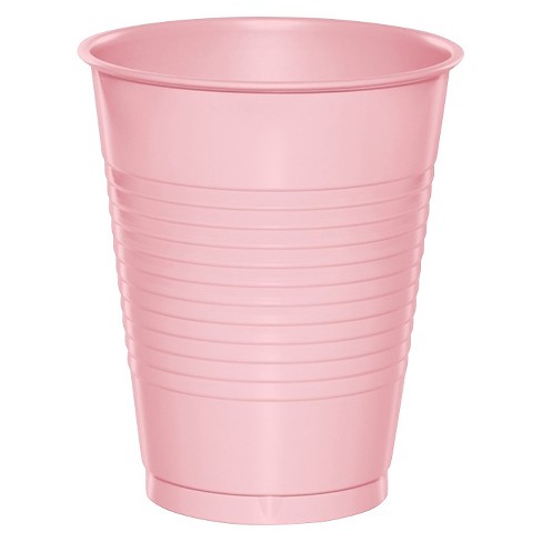 20ct Classic Pink Disposable Cups Target