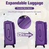 HDZNVF Softside Luggage Expandable 3 Piece Set Suitcase with Duffel Bag Upright Spinner Softshell Lightweight Luggage Travel Set - 2 of 4