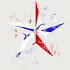 Junior's Design By Humans American Flag Nautical Star - Grunge By Mel00 T-Shirt - 2 of 3