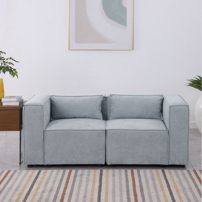 Modular Couch,2 Seat Sofa,Loveseat Sofa,Modular Lounge Sofa,Modular Cloud Couch,Sofa Modular Sectional,Knock Down Sofa Couch-Cuddlewood