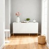 Garvee 63" Sideboard Buffet Cabinet, Modern Accent Cabinet With 4 Doors & Shelves, Waterproof  White TV Stands for Living Room Dining Room - 4 of 4