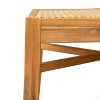 Acacia Wood Dining Chair with Light Brown Wicker - 3 of 4