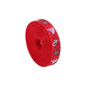 Unique Bargains Gift Wrap Ribbons Polyester Red 179.13"x0.39" 1 Pc - 1 of 4