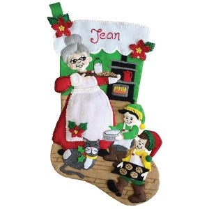 Mrs. Claus Felt Christmas Stocking Kit | MerryStockings - 1 of 1
