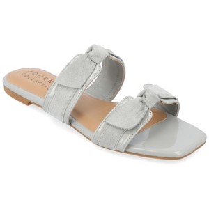 Journee Collection Womens Ireanna Slip On Slide Flat Sandals - 1 of 4