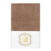 Linum Home Textiles 100% Turkish Cotton MONICA Gold Thread 3PC Embellished Towel Set - 3 of 4