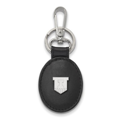 Black Bow Jewelry Sterling Silver Illinois Fighting Illini NCAA Key Chain