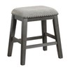 CAVINAS Dining Table Set for 4 Multifunctional Counter Height Table with 4 Upholstered Nailhead Trim Stools for Kitchen - 3 of 4